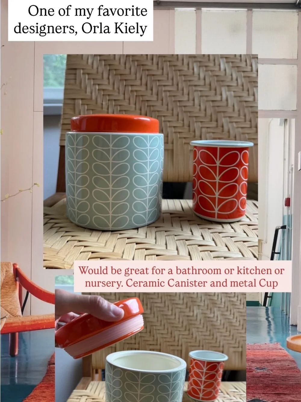 Orla Kiely Mid Century Modern Home Decor